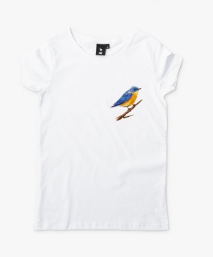 Жіноча футболка Патріотична пташка