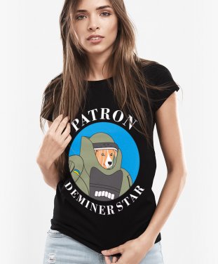 Жіноча футболка Пес Патрон Зірка-розміновувач