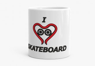 Чашка Я люблю скейтборд