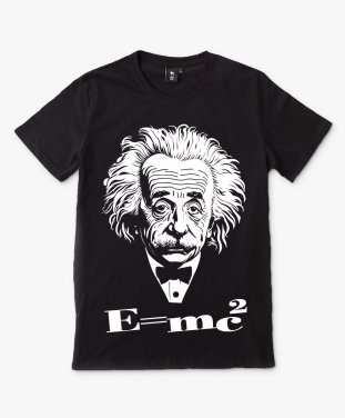 Чоловіча футболка Ейнштейн E=mc2