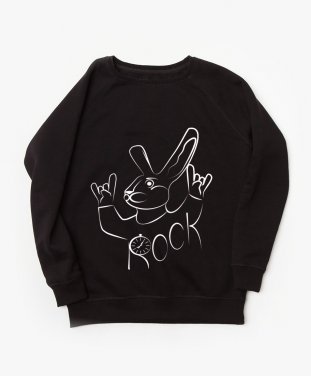 Жіночий світшот Рок Кролик ( Rock Rabbit)