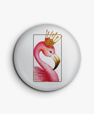 Значок Акварельний фламінго | Watercolor flamingo
