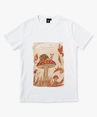 Чоловіча футболка Мухоморний кавовий равлик