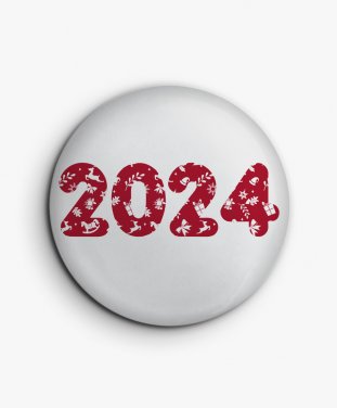 Значок 2024, новий рік, новорічна