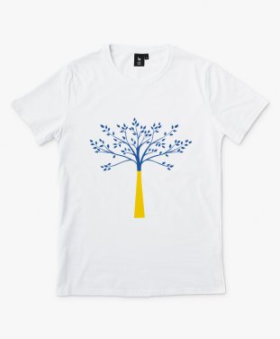 Чоловіча футболка Синьо-жовте дерево