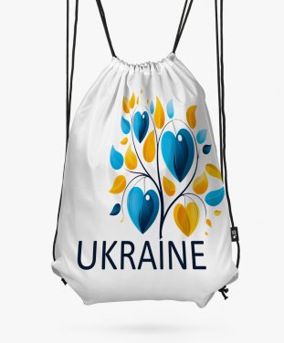 Рюкзак Ukraina. Дерево Жовто Блакитне Серце