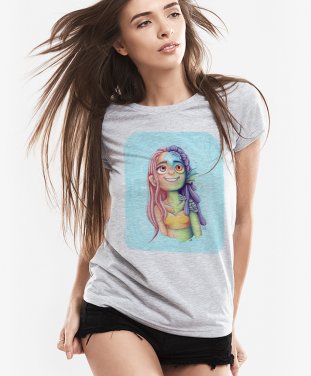 Жіноча футболка Дівчина амфібія