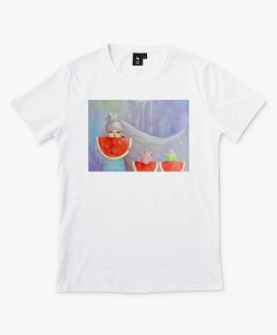 Чоловіча футболка Пухнастики. Літні кавуну і водоспади