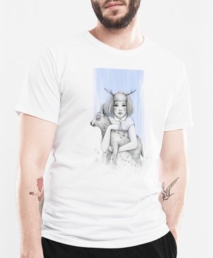 Чоловіча футболка Girl with Deer