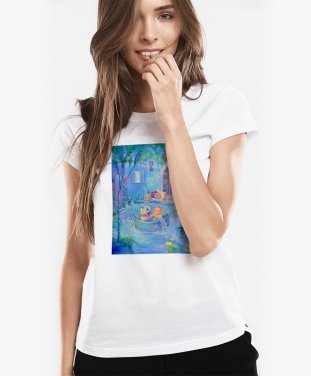 Жіноча футболка Пухнастики. Наше Магічне Озеро