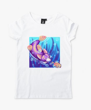 Жіноча футболка Підводний коргі 3