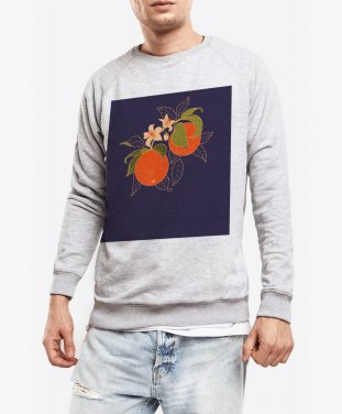 Чоловічий світшот Квітуча гілка апельсину