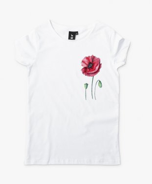 Жіноча футболка Квітка Маку