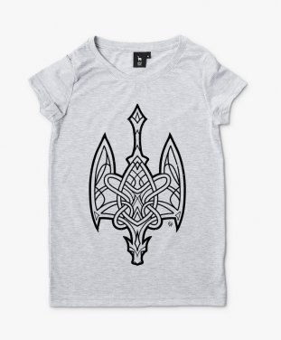 Жіноча футболка Тризуб Дракон