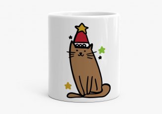 Чашка Новорічний кіт