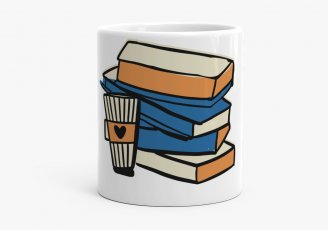 Чашка Книжки і кава