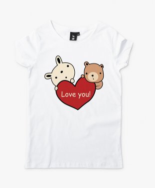 Жіноча футболка Love you!