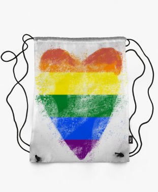 Рюкзак lgbt rainbow серце