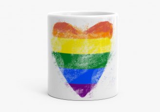 Чашка lgbt rainbow серце