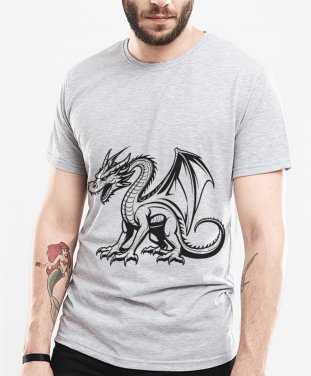 Чоловіча футболка Драконячий Експресіонізм