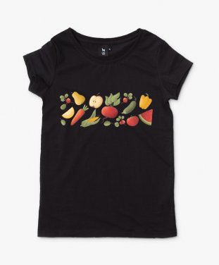 Жіноча футболка Овочевий принт