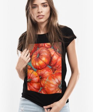 Жіноча футболка Помаранчеві гарбузики