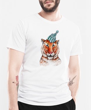 Чоловіча футболка Тигр в шапці