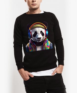 Чоловічий світшот Панда в навушниках
