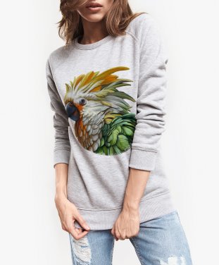 Жіночий світшот Crested parrot