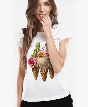 Жіноча футболка Cactus ice cream