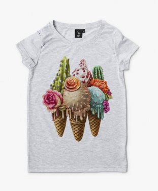 Жіноча футболка Cactus ice cream