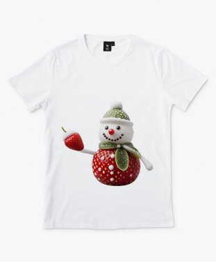 Чоловіча футболка Полуничний Сніговик