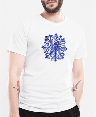 Чоловіча футболка сніжинка