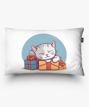 Подушка прямокутна Подарунковий Кіт
