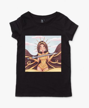 Жіноча футболка Дівчина-лицар
