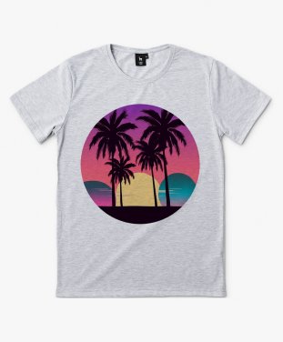 Чоловіча футболка Пальмовий пляж - Потрійний місяць