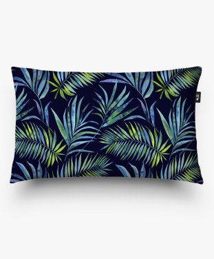Подушка прямокутна Патерн тропічне листя