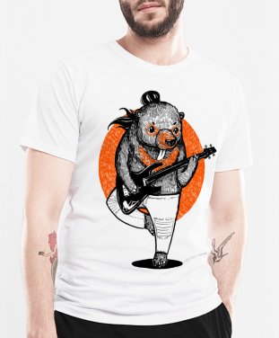 Чоловіча футболка Ведмідь-гітарист