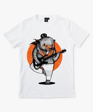 Чоловіча футболка Ведмідь-гітарист
