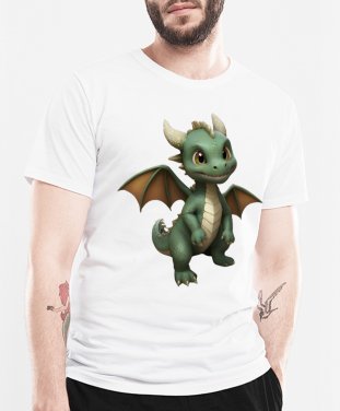 Чоловіча футболка Милий маленький дракончик.