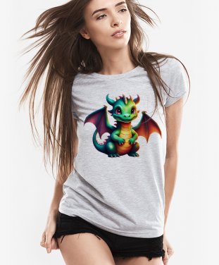 Жіноча футболка Милий і добрий дракон