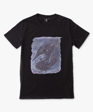 Чоловіча футболка Чорний водяний птаходракон