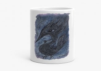 Чашка Чорний водяний птаходракон