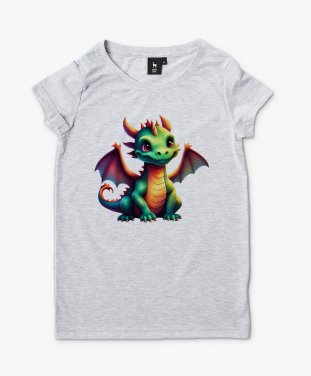 Жіноча футболка Милий усміхнений дракончик