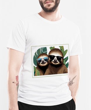 Чоловіча футболка Лінивці-Відпочивальники (Селфі)