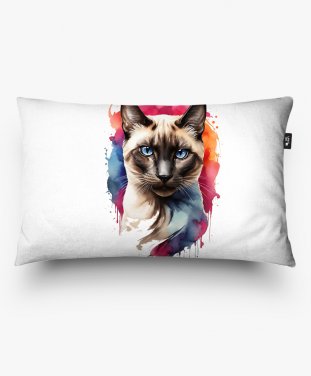 Подушка прямокутна Сіамський кіт