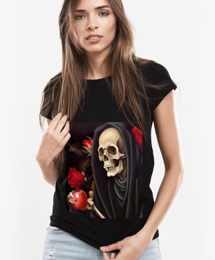 Жіноча футболка Темна Леді і яблуко