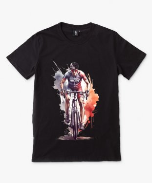 Чоловіча футболка велосипедист