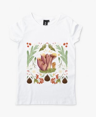 Жіноча футболка В ліс по гриби