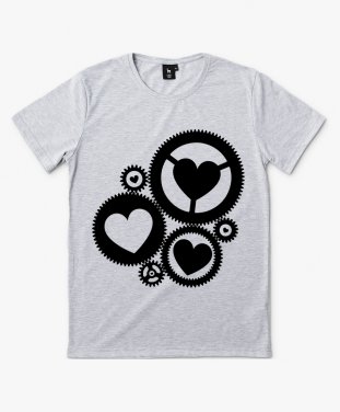 Чоловіча футболка Шестерні із сердечками